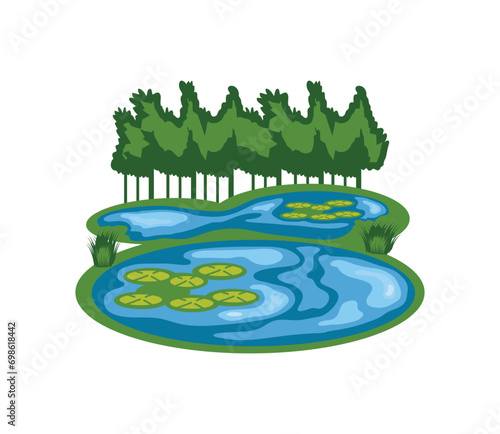 wetland and trees