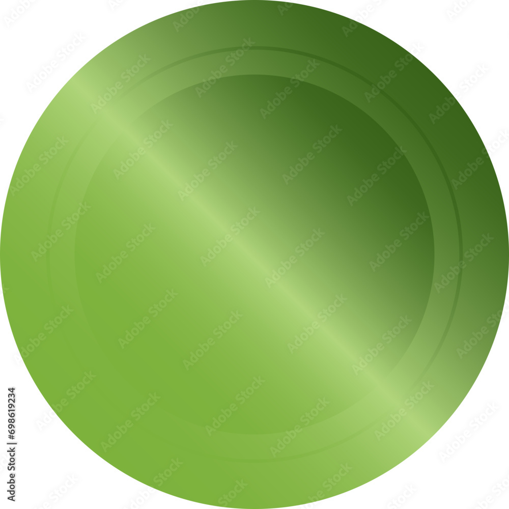 Green Badge Label Metallic Gradient Green Badge Label Metallic Gradient