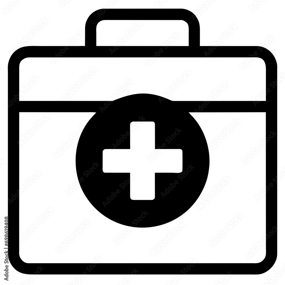 Obraz premium first aid kit icon