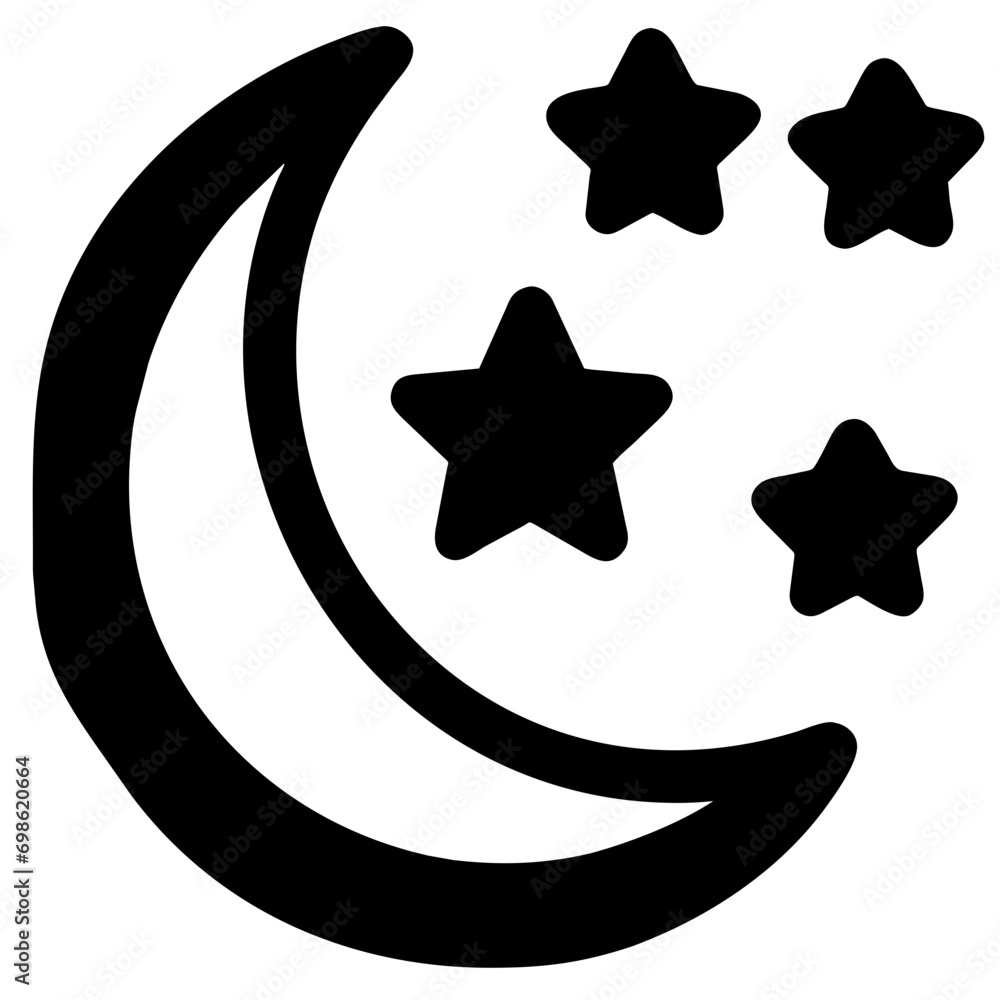 moon and stars icon moon and stars icon