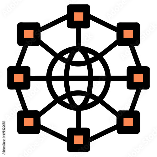 network nodes icon