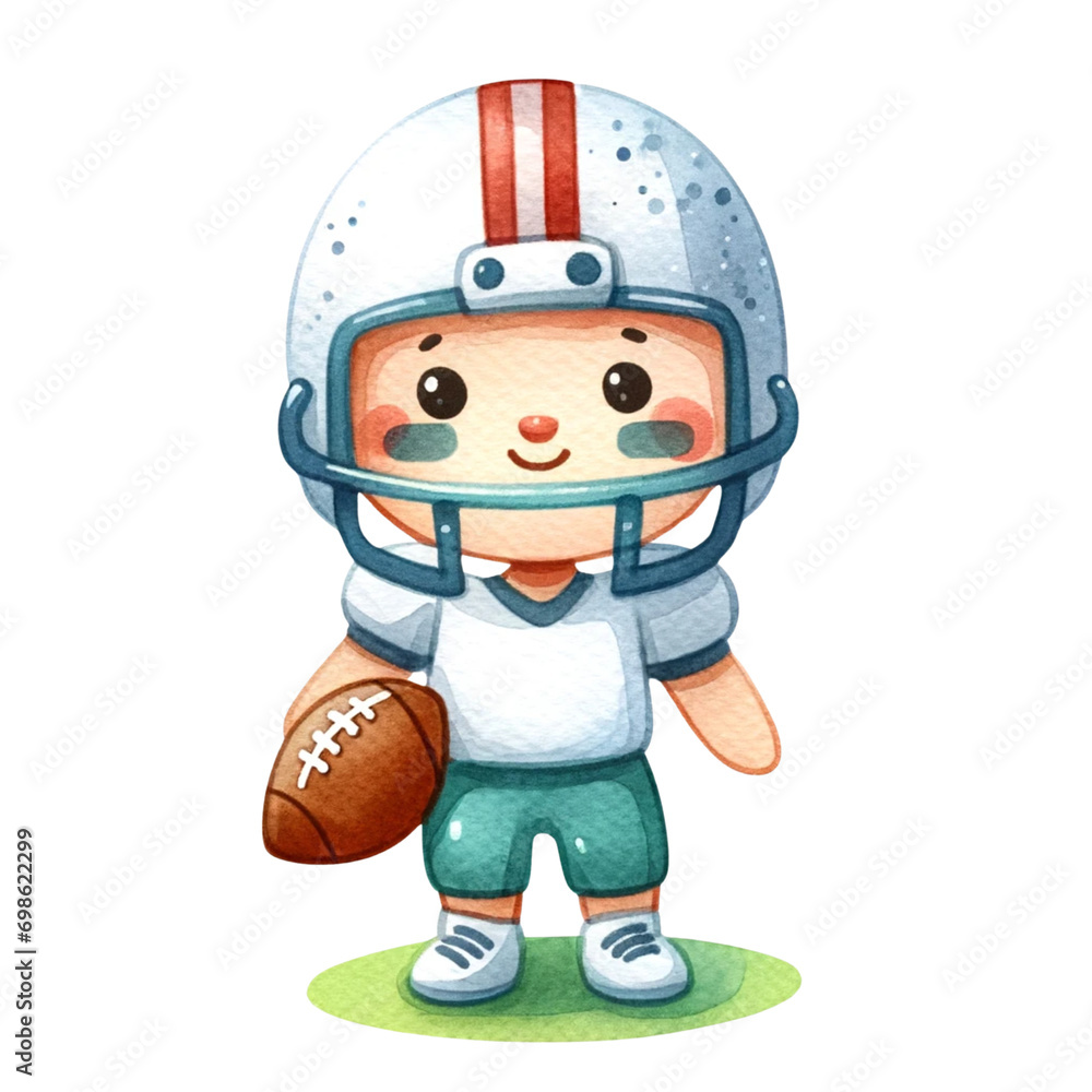 Cute American Football Player