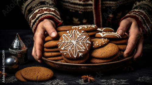 christmas cookies HD 8K wallpaper Stock Photographic Image 