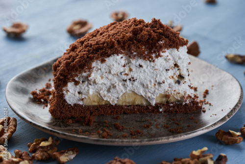 Mole hill dessert closeup photo