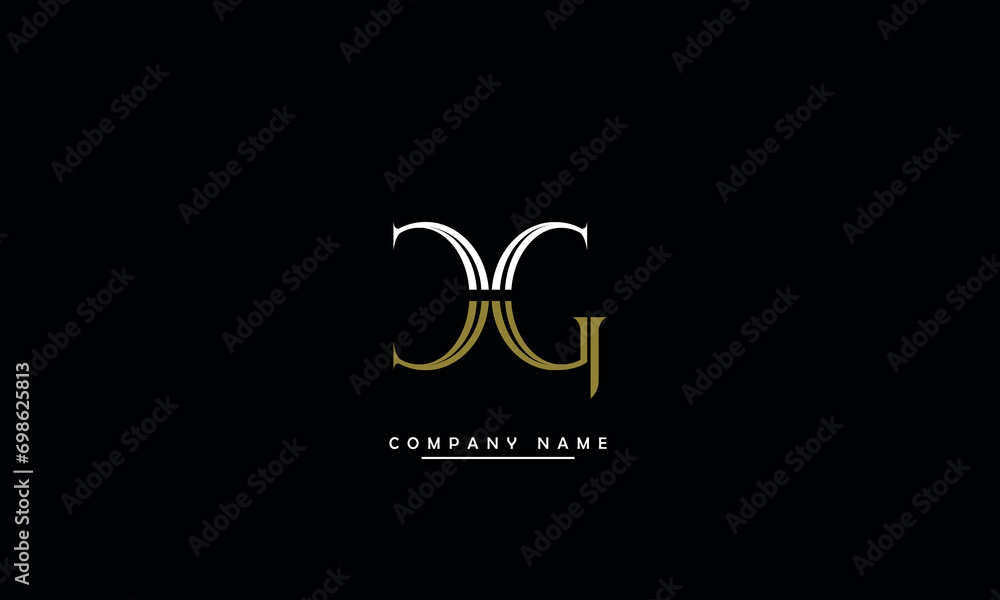 CG, GC, C, G Abstract Letters Logo Monogram CG, GC, C, G Abstract Letters Logo Monogram