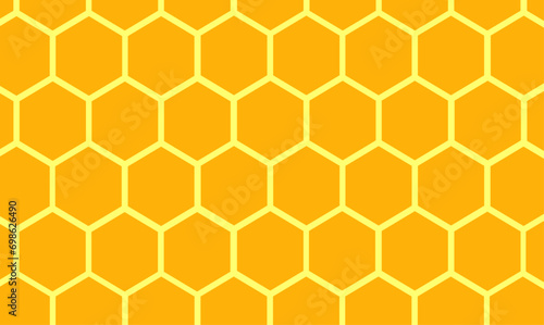 Orange background with honeycomb