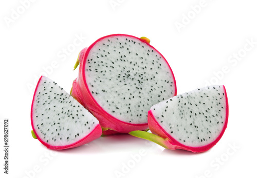 Dragon fruit isolated on white background