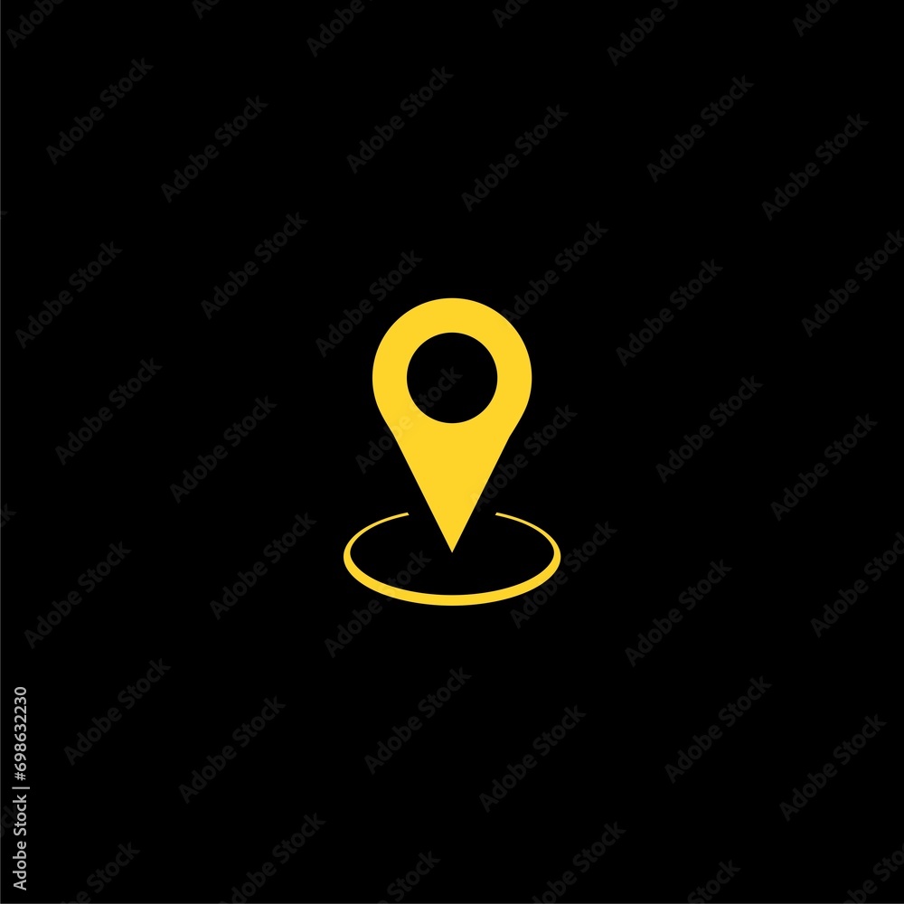 Map pin icon. Location pin icon sign for logo template Map pin icon. Location pin icon sign for logo template