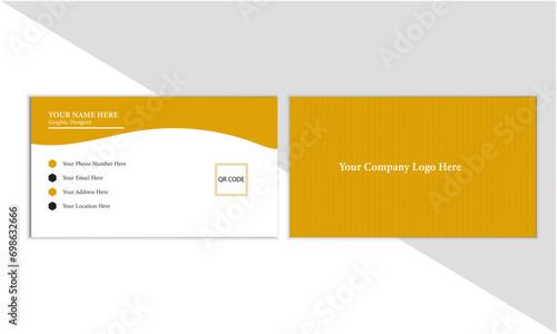 business card professional logo type personal illustration design template Corporate modern business card design