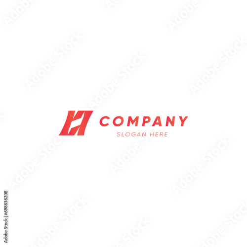 creative letter h logo design template, business logo design