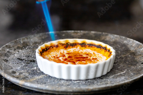 Obraz na plátně Crème brûlée, creme brule