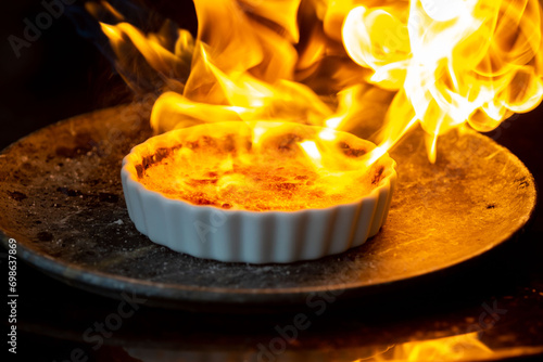 Obraz na plátně Crème brûlée, creme brule