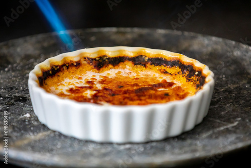 Fotografie Crème brûlée, creme brule