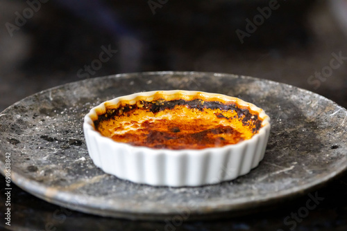 Obraz na plátně Crème brûlée, creme brule