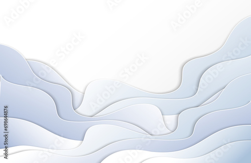 Modern paper abstract monochrome waves.
A place to copy, a banner. The template for the design.