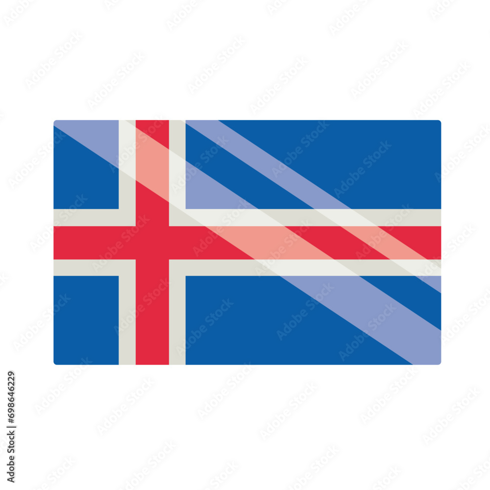 Fototapeta premium iceland flag national