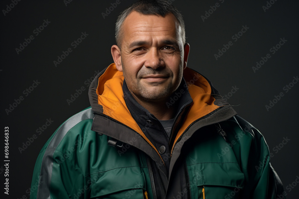 Generative AI picture of dustman who keeps streets clean and takes away trash city service Generative AI picture of dustman who keeps streets clean and takes away trash city service