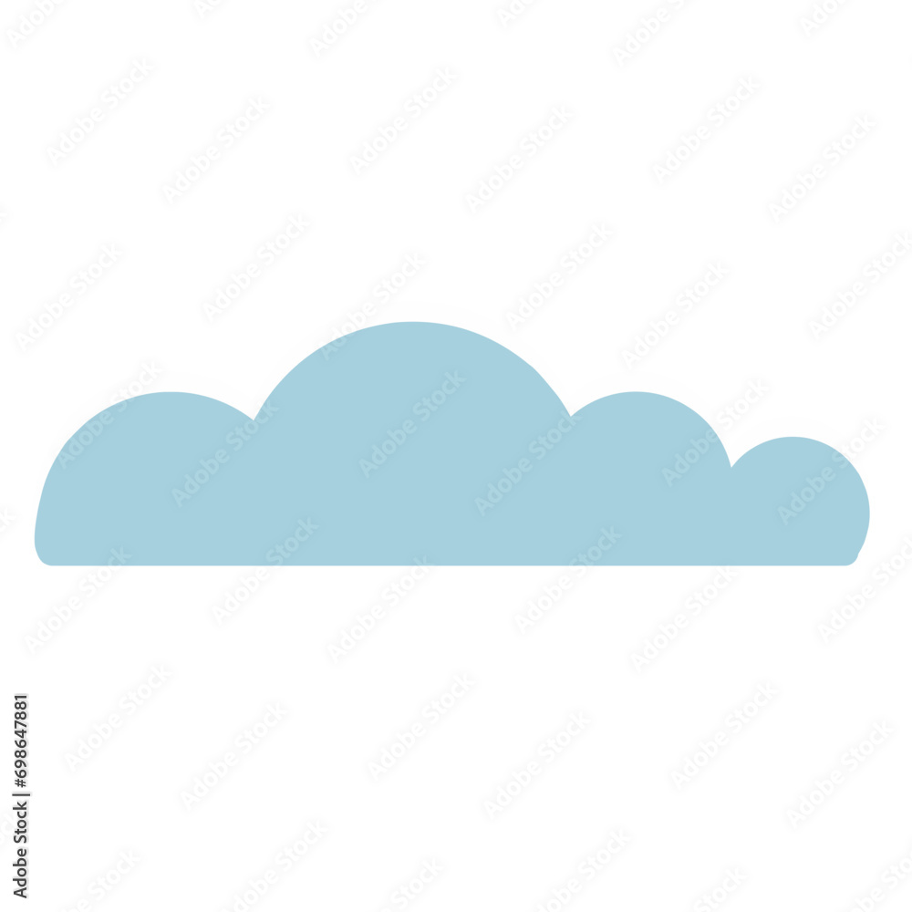 Blue Clouds Papercut Illustration Blue Clouds Papercut Illustration