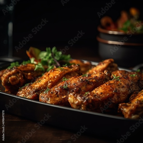 grilled chicken wings, Asian Recipe