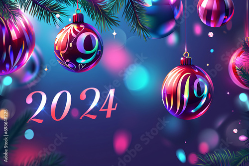 2024 Happy New Year Dragon Year illustration 
