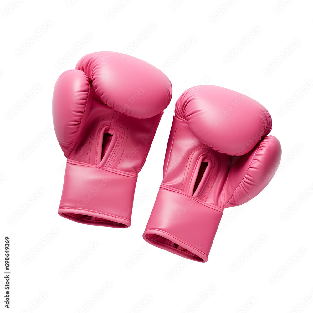 Breast Cancer Narratives: The Pink Boxing Glove in Photography, Isolated on Transparent Background, PNG Breast Cancer Narratives: The Pink Boxing Glove in Photography, Isolated on Transparent Background, PNG