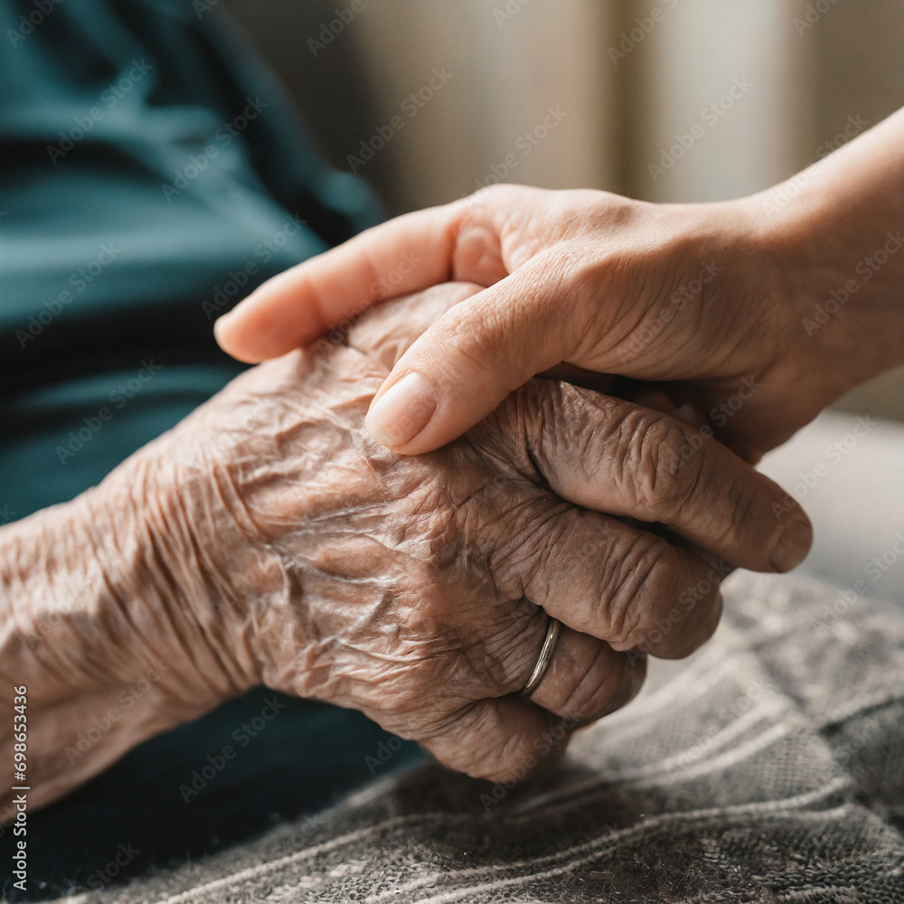 Fototapeta premium Konzeptbild Alterspflege