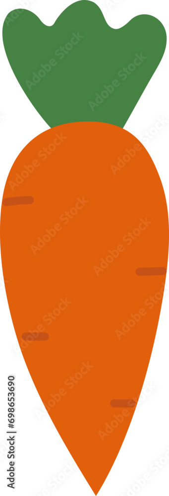 Carrot flat vector Carrot flat vector