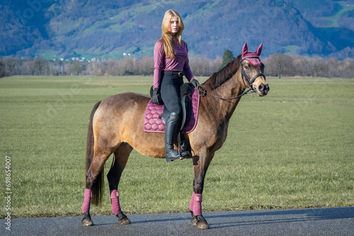 Fotografie Frau mit Pferd