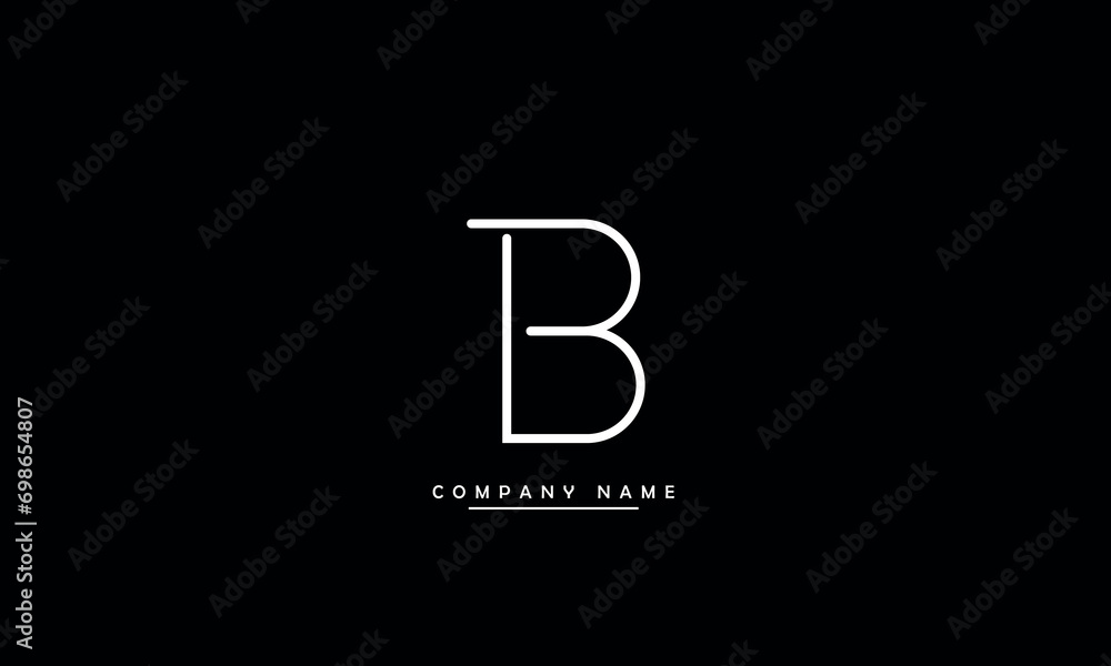 Fototapeta premium B Abstract Letter Logo Monogram