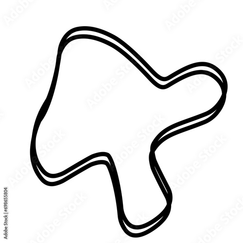 Organic random blob shape