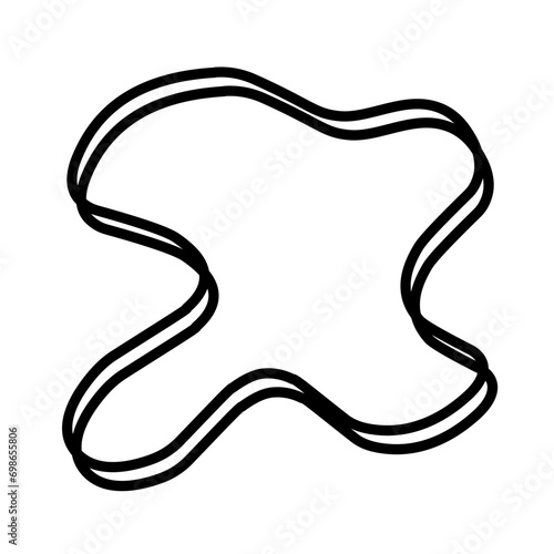 Organic random blob shape