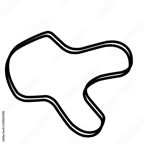 Organic random blob shape