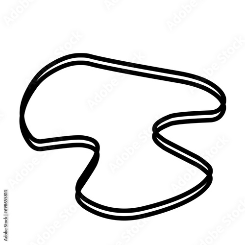 Organic random blob shape