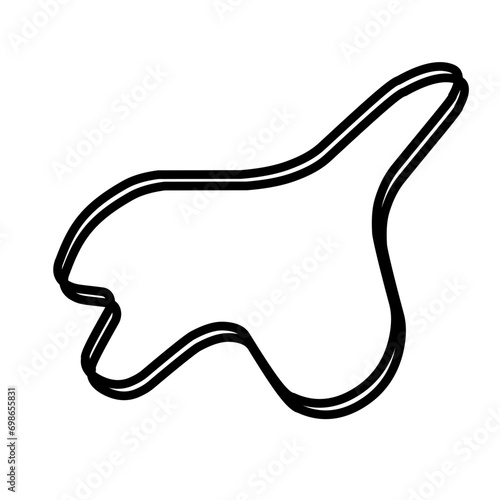 Organic random blob shape