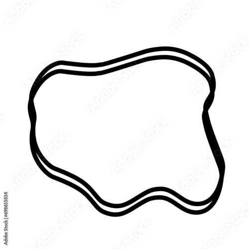Organic random blob shape