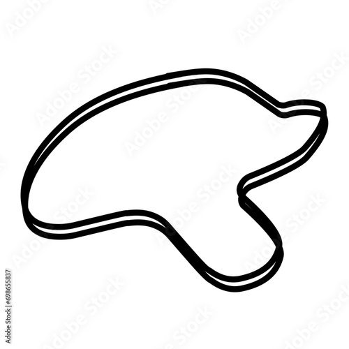 Organic random blob shape