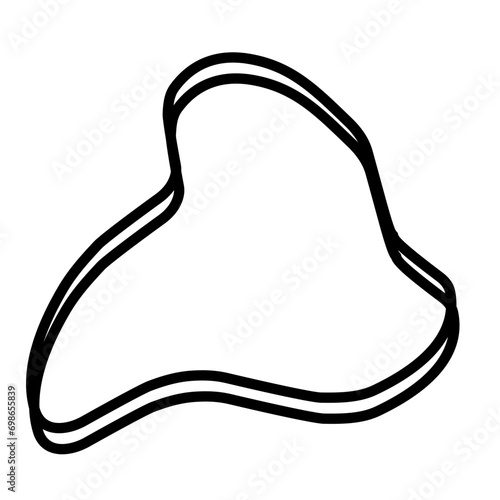 Organic random blob shape