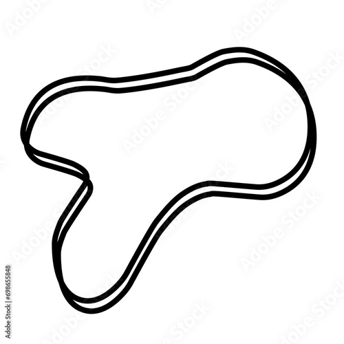 Organic random blob shape