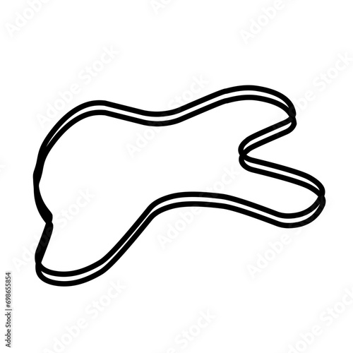 Organic random blob shape