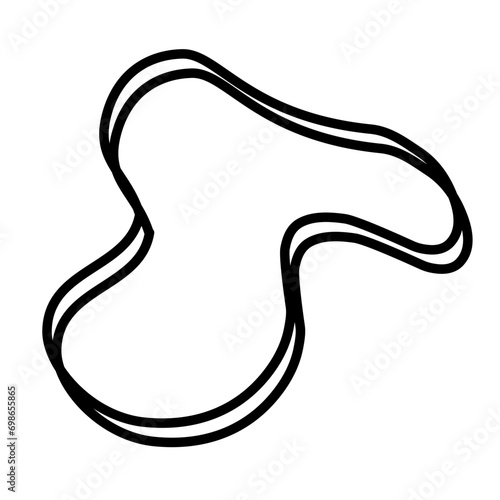 Organic random blob shape