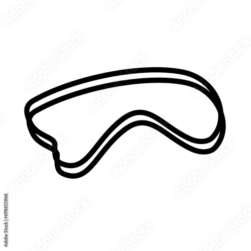 Organic random blob shape