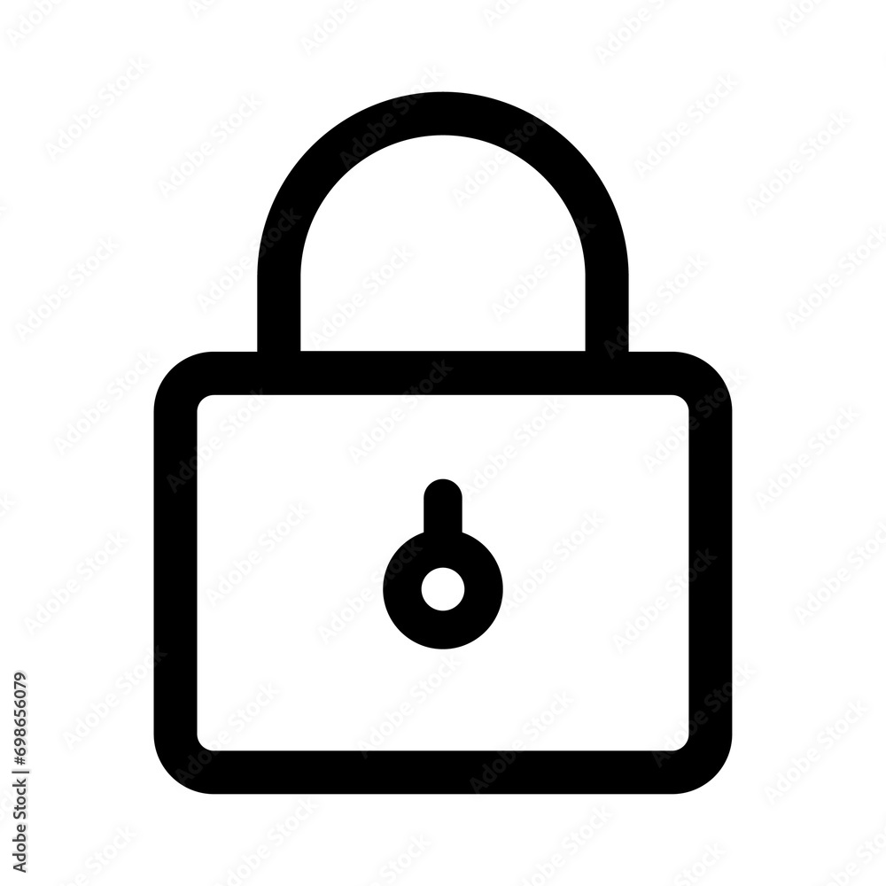 lock icon, unlock icon, vector icon, bold line style icon lock icon, unlock icon, vector icon, bold line style icon