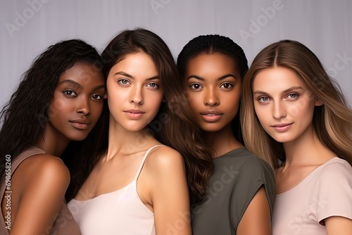 Diverse Beauty: Group of Women Showcasing Unity