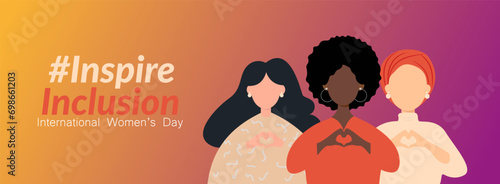 International Women's Day banner. #InspireInclusion
