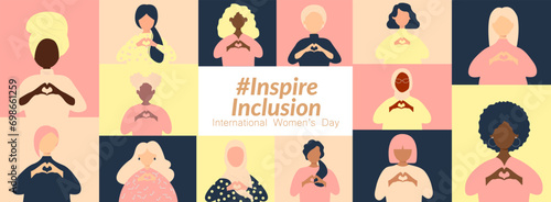 International Women's Day banner. #InspireInclusion
