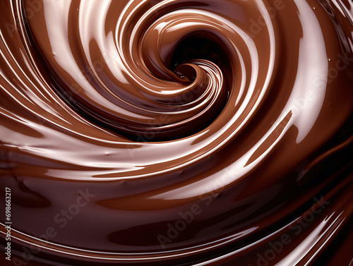 Delicious chocolate swirl background

