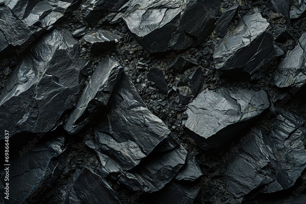 Black stone texture background Black stone texture background