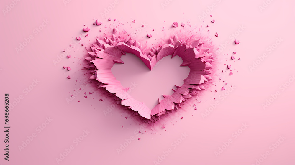 Valentine's Day pink heart, Valentine's Day background