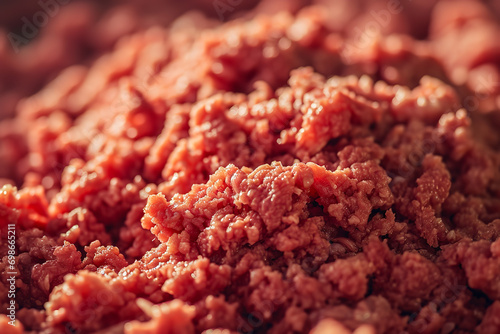 Fresh minced meat texture, pattern photo