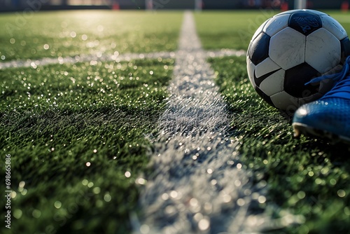 Soccer Ball on a Field